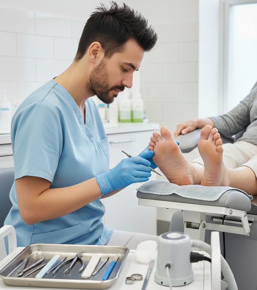 Routine foot care treatment at Perfect Feet Podiatry